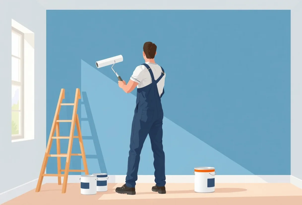 Peintre Saint-Maximin-la-Sainte-Baume 83470 en intervention sur un chantier